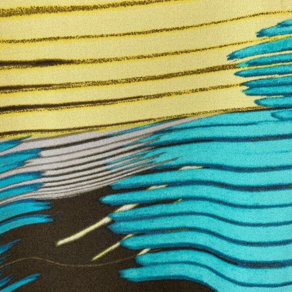 Fashque Studio Top Blouse Stretch Pullover Abstract Multi Asymmetrical S USA - Picture 11 of 11